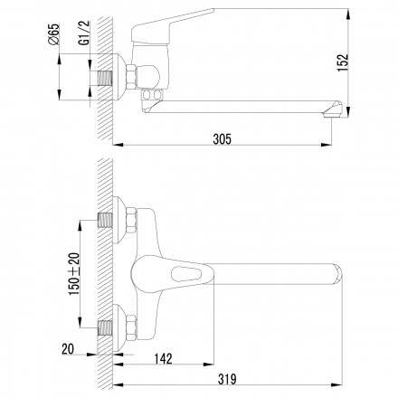 Lemark Luna LM4111C смеситель для кухни
