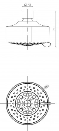 Lemark LM8041C Верхний душ