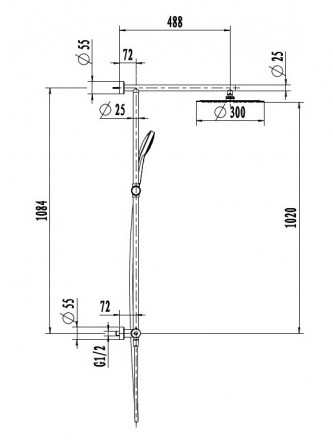 Villeroy &amp; Boch TVS1083000161 Embrace Plus Душевая система