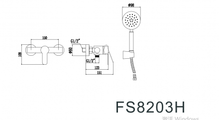 Fmark FS8203H смеситель для ванны
