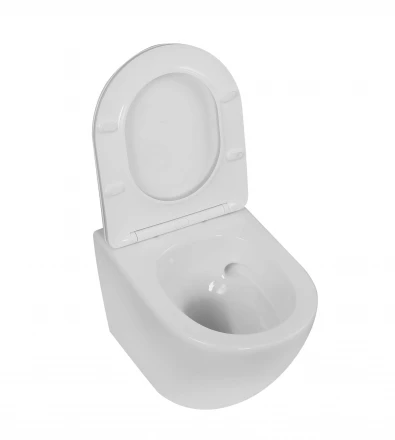 Milleau Vortex MYL038SGW  Унитаз подвесной с микролифтом белый глянец