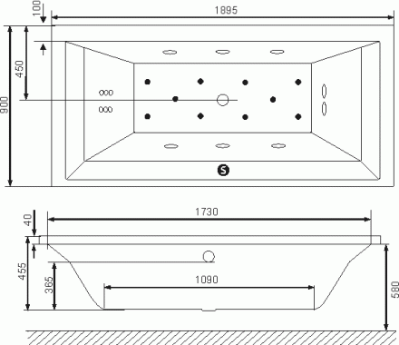 Excellent Crown Grand 190x90 акриловая ванна