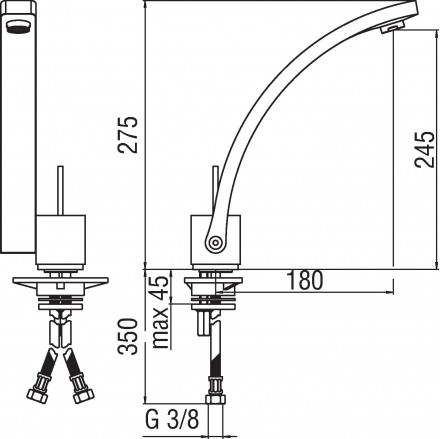 Nobili Roxi RX00113CR смеситель для кухни