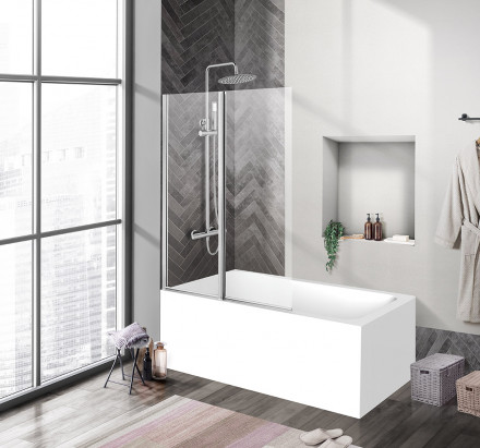 BelBagno UNO-V-2-90/150-C-Cr душевая душевая шторка на ванну