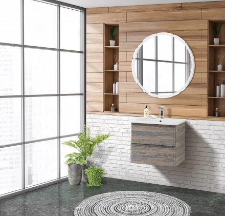 BelBagno PIETRA MINI-460-1A-SO-SCM-R тумба с раковиной подвесная с дверкой