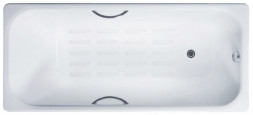 Delice Aurora DLR 230603R-AS Ванна чугунная 150х70 с отверстиями под ручки и противоскользящим покры