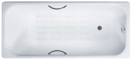 Delice Aurora DLR 230603R-AS Ванна чугунная 150х70 с отверстиями под ручки и противоскользящим покры