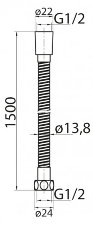 CEZARES CZR-U-FMDC-150-02 душевой шланг