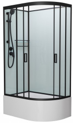 Frank F412/2L Black Душевая кабина 120x80 (без крыши)