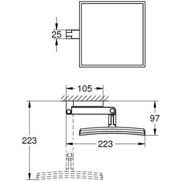 Grohe Selection Cube 40808000 Косметическое зеркало
