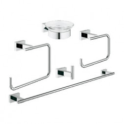 Grohe Essentials Cube 40758001 Комплект аксессуаров 5в1 Master Bathroom