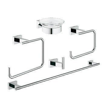 Grohe Essentials Cube 40758001 Комплект аксессуаров 5в1 Master Bathroom