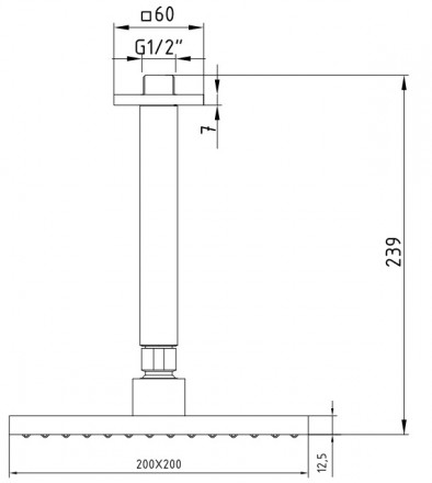 E.C.A Tiera 102145032C1EX верхний душ