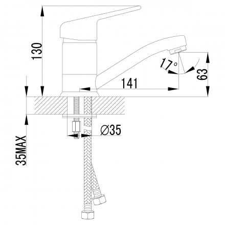 Lemark Luna LM4107C смеситель для раковины
