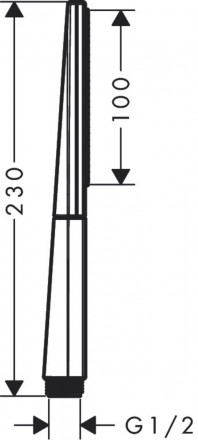 Hansgrohe Rainfinity 100 1jet 26866700 Ручной душ