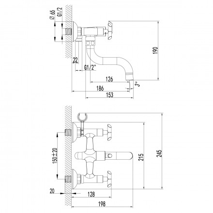 Lemark Practica LM7512C смеситель для ванны