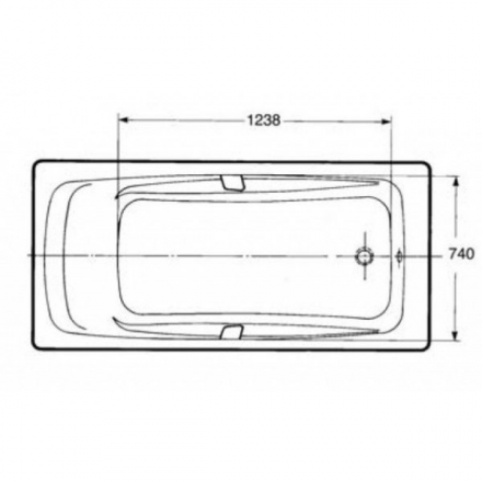 Castalia Emma 180x85 Ванна чугунная с ручками