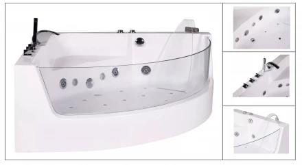 Ceruttispa C-401А Акриловая ванна с гидромассажем 150x150