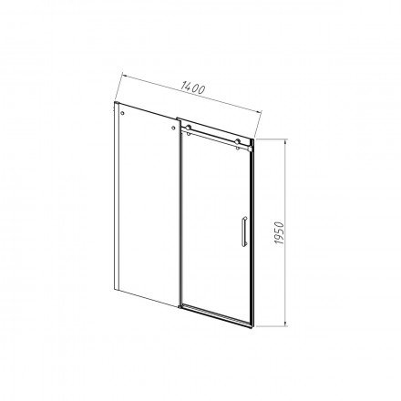 Vincea Como-N VDS-4CN140CLB душевая дверь