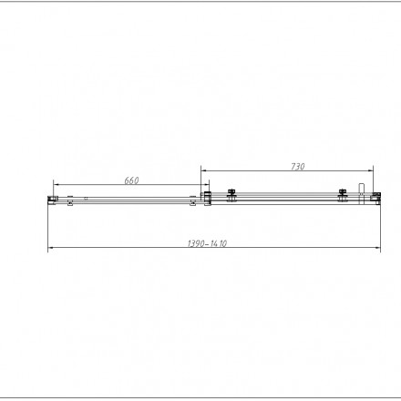 Vincea Como-N VDS-4CN140CLB душевая дверь