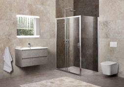 BelBagno UNIQUE-AH-1-120/135-80-C-Cr душевой уголок