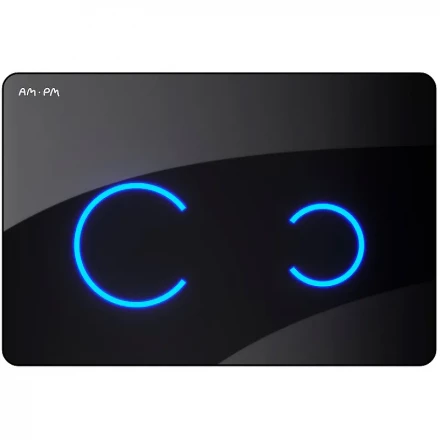 AM.PM I0450B38 Touchless Pro, клавиша для инсталляции сенсорная бесконтактная, стекло, черный