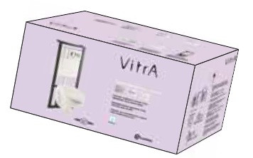 Vitra S50 9003B003-7201 Унитаз подвесной в комплекте с инсталляцией (клавиша хром)