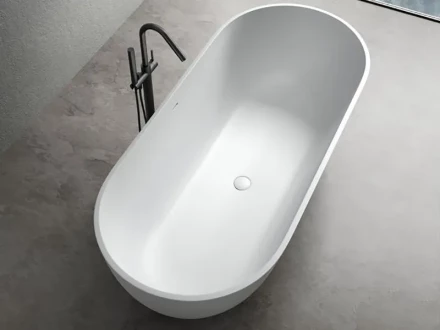 UNI-FLOW OVAL FS307-1750 Gloss White Ванна отдельностоящая