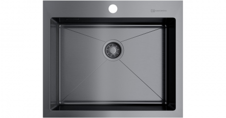 Omoikiri Akisame 59-GM мойка 590x510 вороненая сталь