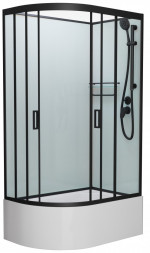 Frank F412/2R Black Душевая кабина 120x80 (без крыши)