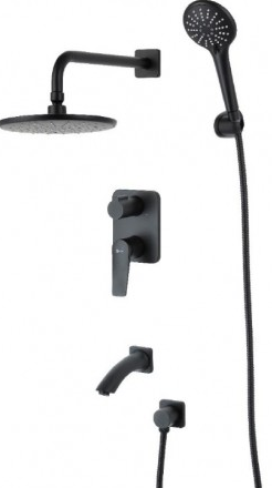 Lemark Bronx LM3722BL Смеситель для ванны и душа встраиваемый