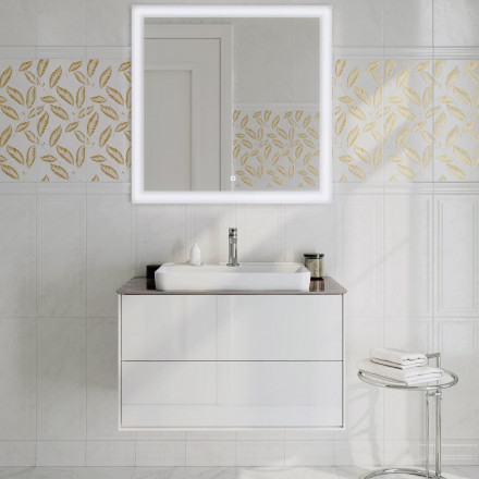 Kerama Marazzi Plaza Modern 80 тумба подвесная с ящиками, белая глянцевая