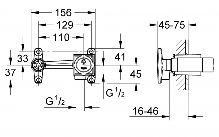 Grohe 23200000 скрытая часть для смесителя