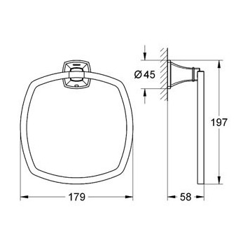 Grohe Grandera 40630000 Полотенцедержатель