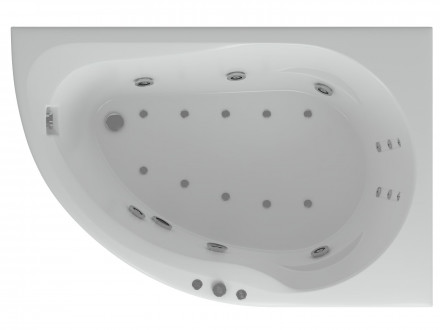 Aquatek Вирго 150x100 Акриловая ванна с гидромассажем правая