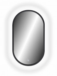 Континент Prime Black Led 450х800 зеркало в МДФ раме
