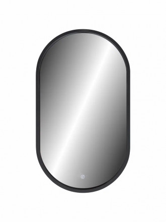 Континент Prime Black Led 450х800 зеркало в МДФ раме