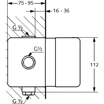 Kludi Bozz 386310576 Душевой комплект встроенный