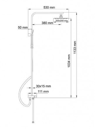 Wasserkraft A042 Душевая стойка