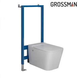 Grossman 901.5501.01.000 Комплект унитаз импульсный подвесной с инсталляцией