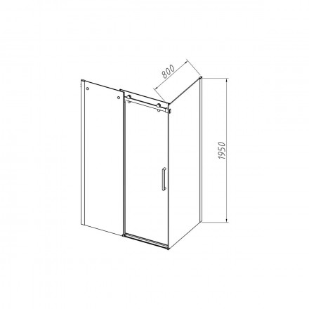 Vincea Como-N VSR-4CN8012CL душевой уголок