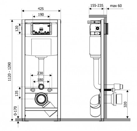 Delice Oreol DLR 000003 4в1 инсталляция, крепления, клавиша смыва Aura, шумоизоляция