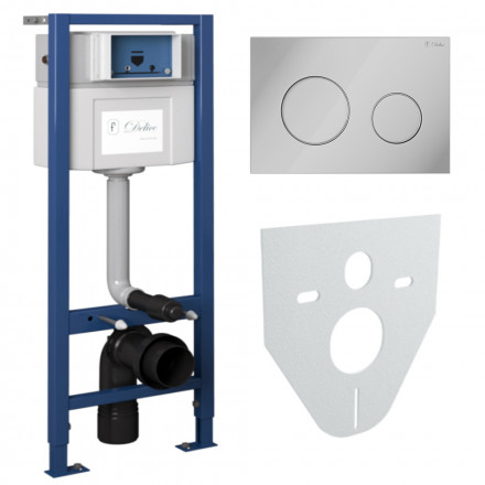 Delice Oreol DLR 000003 4в1 инсталляция, крепления, клавиша смыва Aura, шумоизоляция