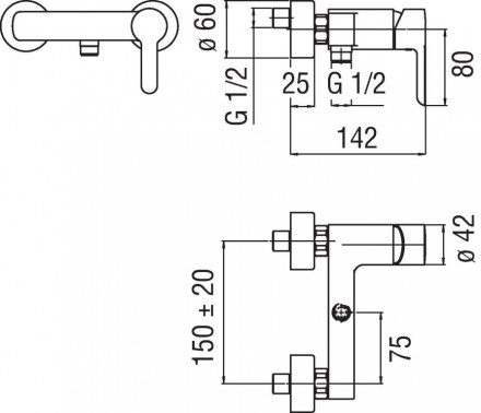 Nobili ABC AB87130CR смеситель для душа