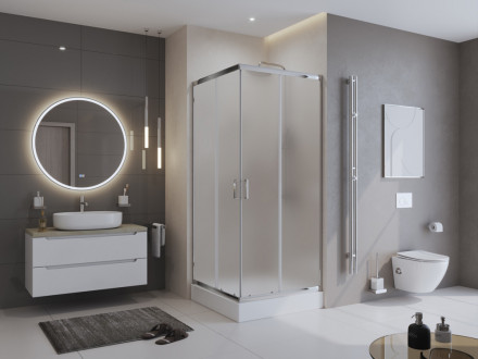 BelBagno UNO-195-A-2-90-P-Cr душевой уголок