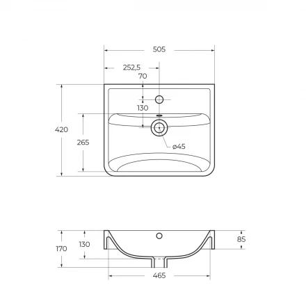 BelBagno MARINO-CER-1200-4C-SO-2-RR-P тумба с раковиной на две чаши четырьмя ящиками подвесная