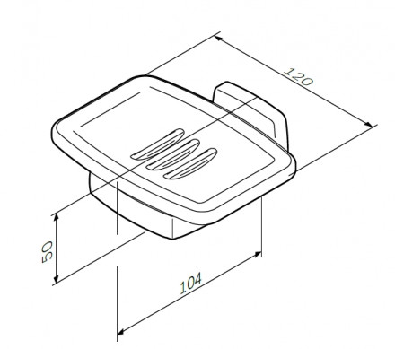 Am.pm Gem A9034200 стеклянная мыльница