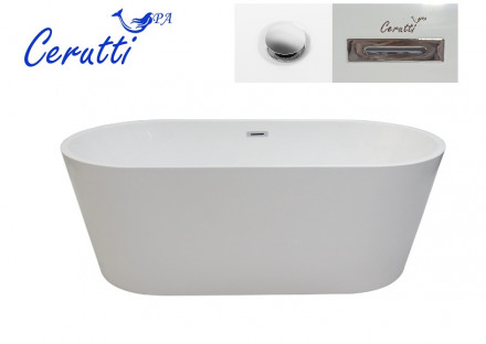 Ceruttispa Ванна RESIA 160 акриловая отдельностоящая 1600x750x56