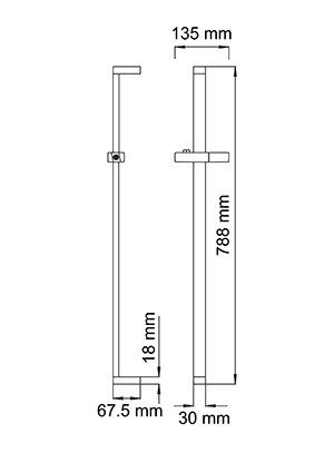 Wasserkraft A037 Душевая штанга