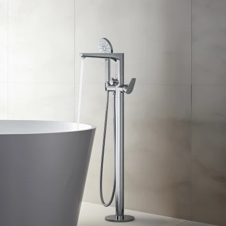 AQUATEK БЕТТА AQ1145CR смеситель для ванны напольный